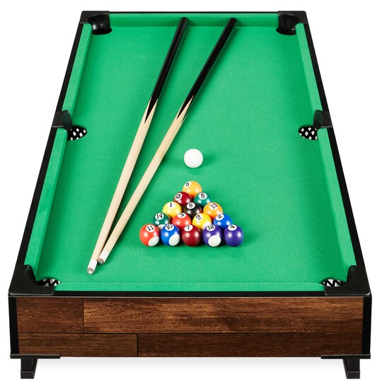 Best Choice Products; Best Choice Products 40in Tabletop Billiard Table, Pool Game Table w/ 2 Cue Sticks, Ball Set, Storage Bag; Category:Indoor Play; Image:1